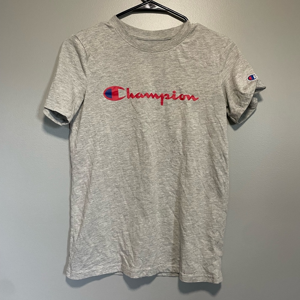 youth grey champion t-shirt